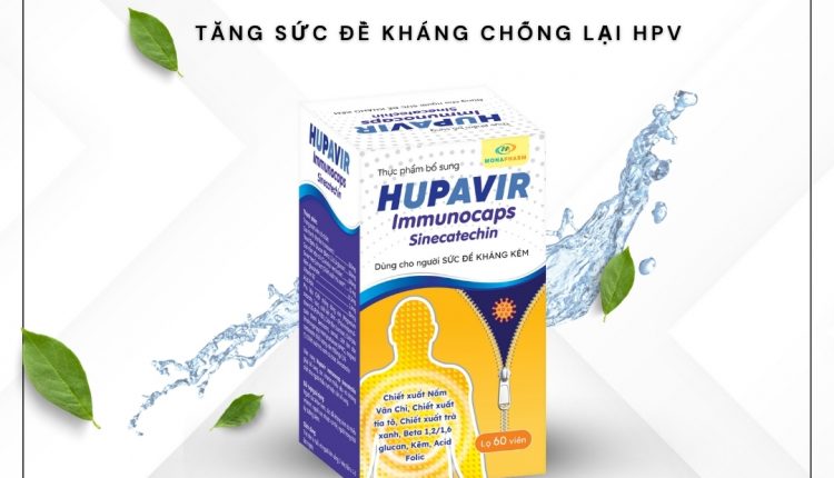 Viên uống Hupavir Immunocaps Sinecatechin – Tăng sức đề kháng chống lại HPV